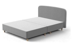 Silentnight Studio Double Curved Bed Frame - Slate Grey.